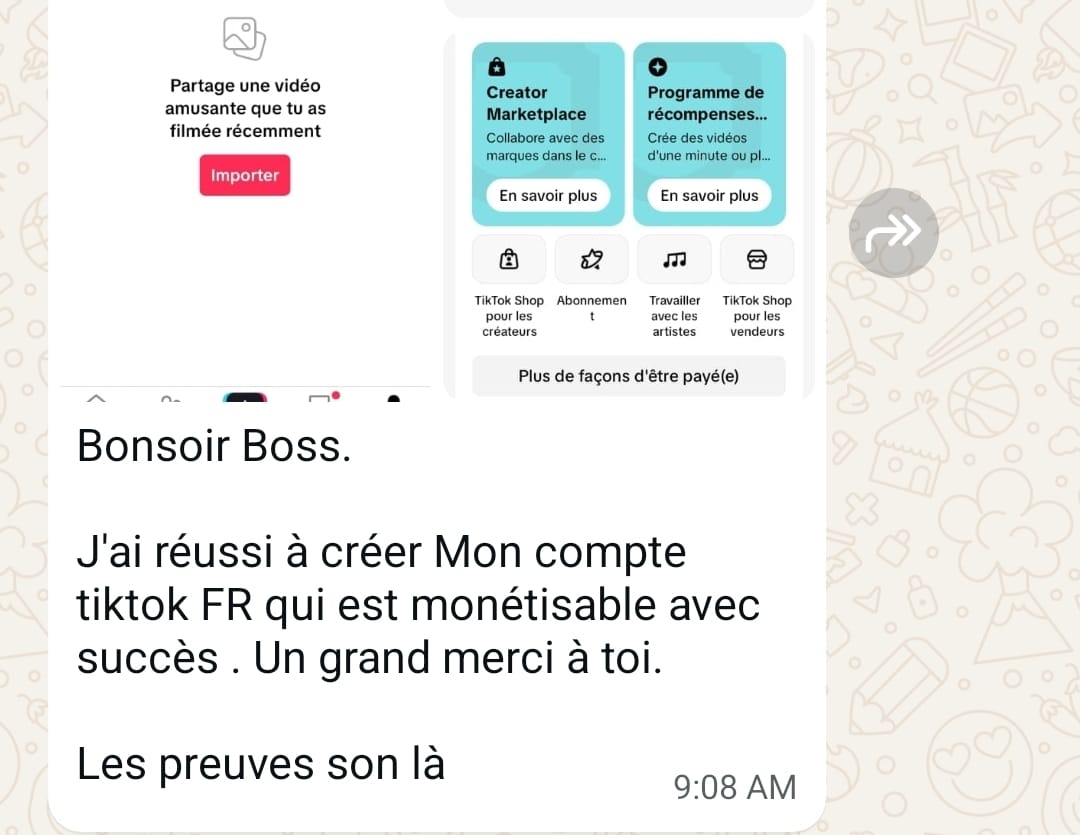 TikTok monétisé